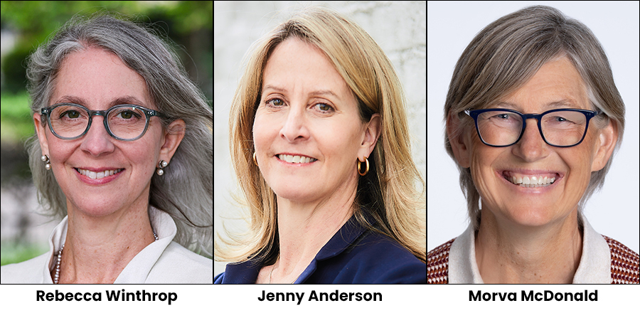 Rebecca Winthrop, Jenny Anderson, and Morva McDonald